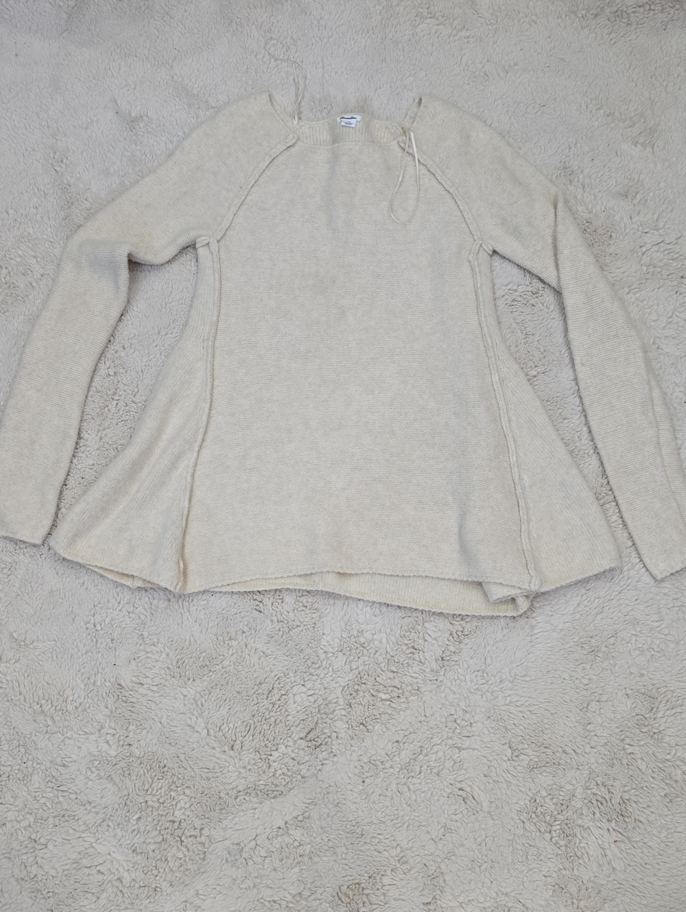 Kimchi Blue Cream Knit Long-Sleeve Sweater